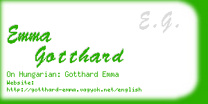 emma gotthard business card